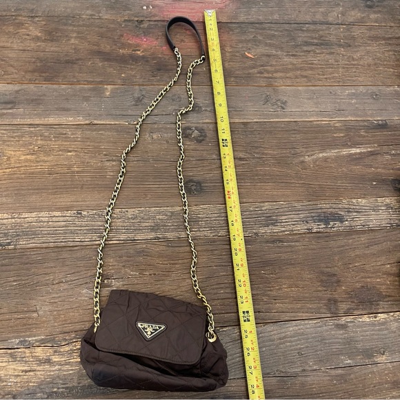 PRADA Vintage Quilted Mini Chain Shoulder Bag - Picture 2 of 7